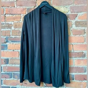 Ann Taylor Long Sleeve Black Open Jacket. Size: Small